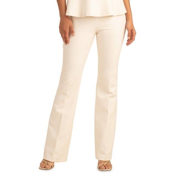TRINA TURK Chimayo Wide-Leg Pants in Ivory - Picture 4 of 4